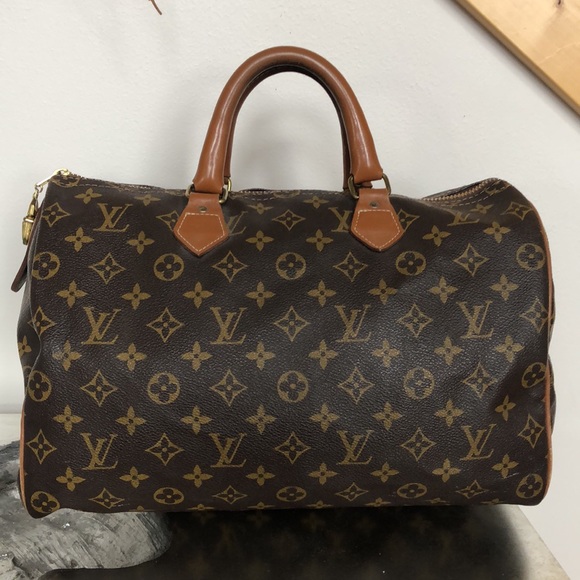 ❌SOLD❌⭐️RARE ⭐️Louis Vuitton Speedy 35 - French Company USA ✨ COLLECTIBLE - Picture 6 of 16
